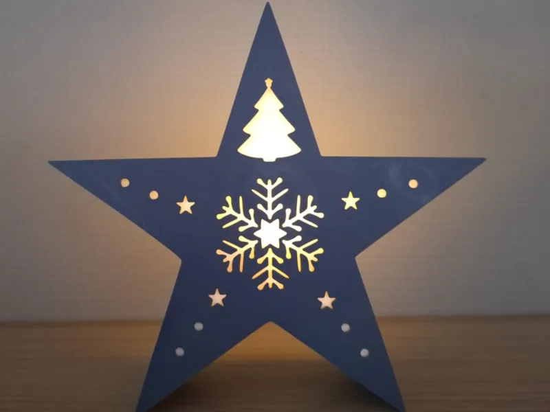 Weihnachtsstern No. 2 für LED Teelicht