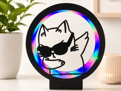 Cool Cat Lamp / Cat Lamp