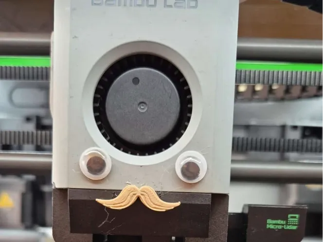 Bambu Mustache (only 8 min)