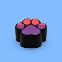 4 Colours - 3 Plates - Bisexual Pride Paw
