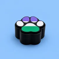 4 Colours - 3 Plates - Gender Queer Pride Paw