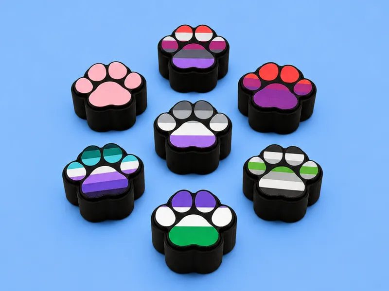 Pride Paws - Pride Flags Series 1 - Clicker Fidget