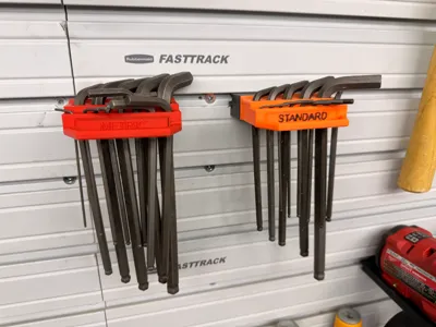 Portable Allen Key Organizer for Slotwall