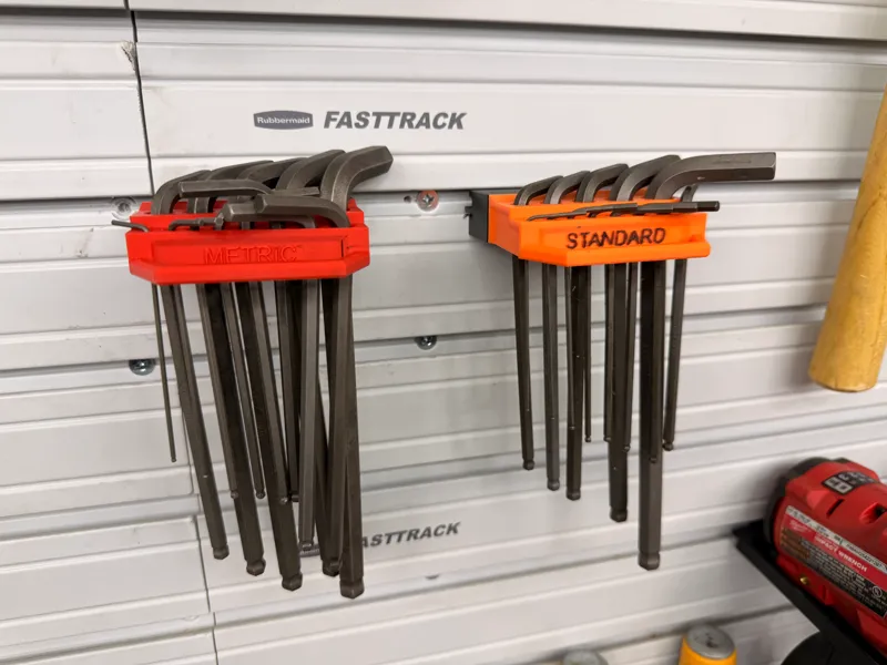 Portable Allen Key Organizer for Slotwall