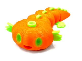 Halloween Pumpkin Articulated Axolotl Fidget 