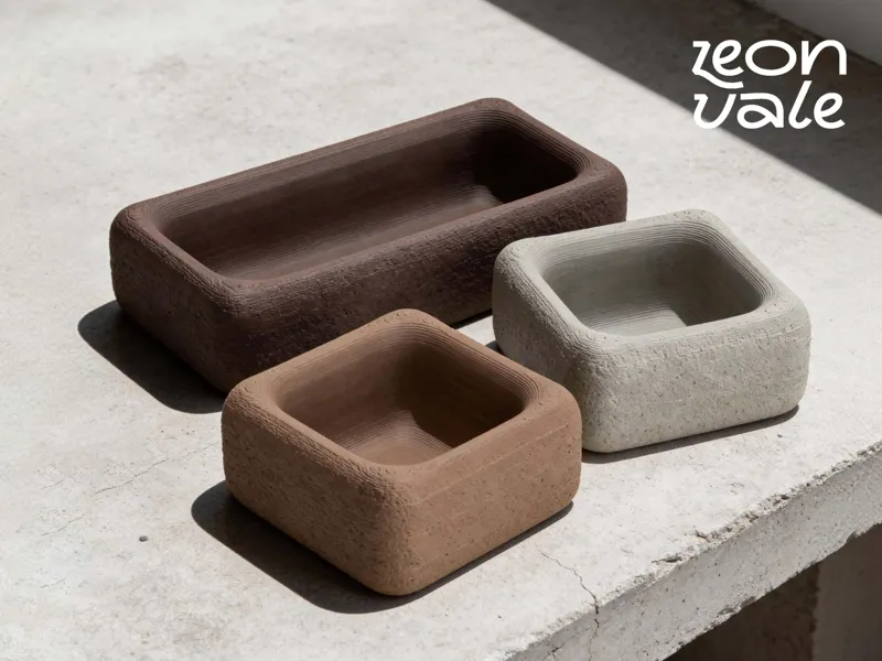 Rustic Style 朴拙陶土方形器具套组 Vessel Set