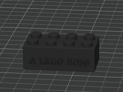 "a brick boss" ornament