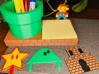Super Mario Pipe Pen and Pencil Holder (Modular)
