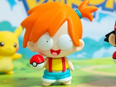 Pokemon Wise Misty Four-Color Multi-Part Assembly Version Multi-Color Print