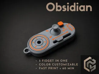 OBSIDIAN - Fidget Toy EDC 5 in 1 Cyberpunk