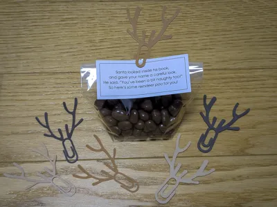 Christmas Paperclip with Reindeer Antlers