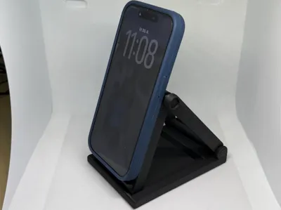 Just another foldable phone stand - print in place