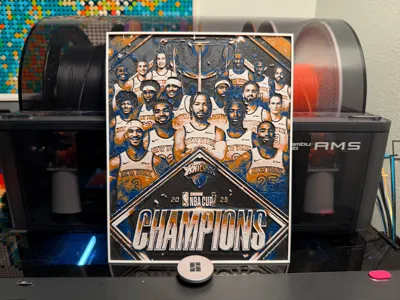 NY Knicks NBA Cup Champs 2025 HueForge