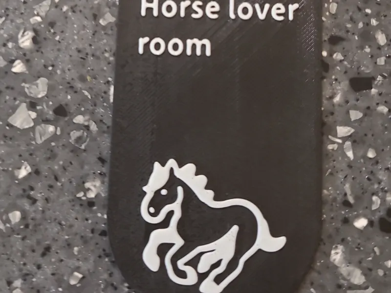 horse lover door hanger