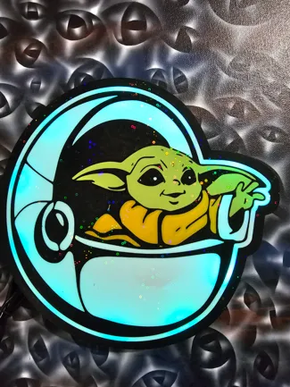 Grogu baby yoda lightbox 