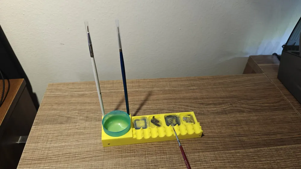 Paint Brush Holder - Free 3D Print Model - MakerWorld