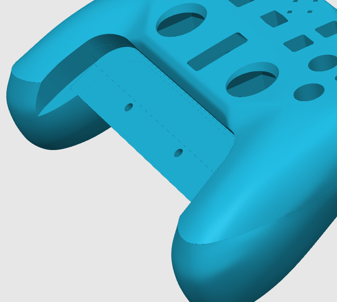 Miniatura 4 do modelo 3D alpakka手柄双摇杆版改键 肩键 加小键盘版外壳