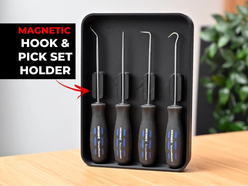 Magnetic Holder for Hook and Pick Set