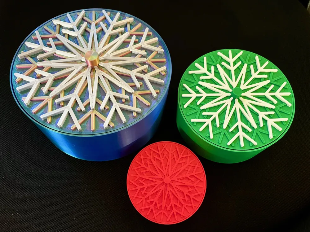 Decorative Snowflake Boxes - Free 3D Print Model - MakerWorld