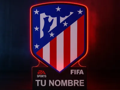 Atlético de Madrid LED Lamp – Illuminated Shield