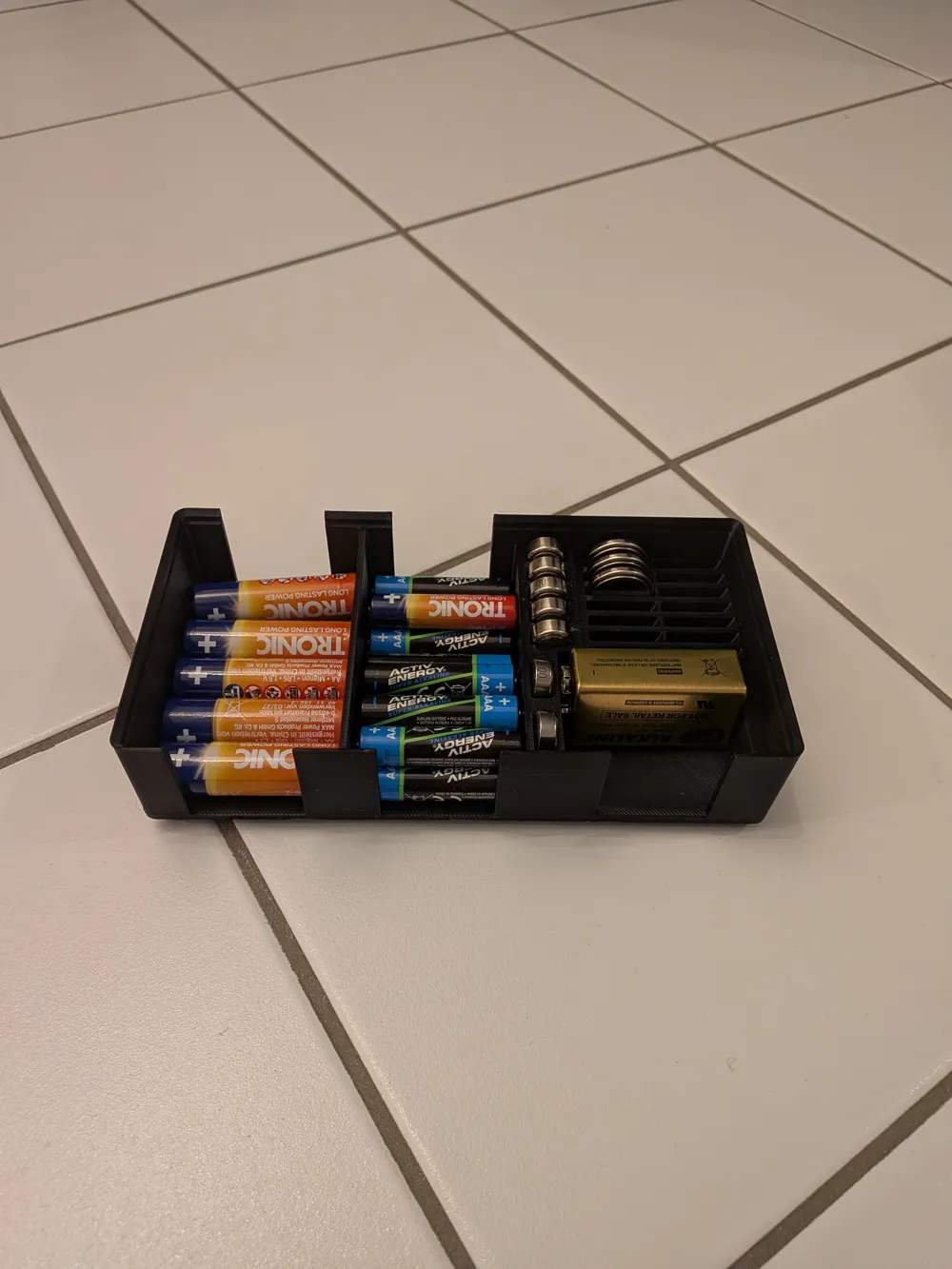 Gridfinity Stackable 2x4x6U Battery Tray - Free 3D Print Model - MakerWorld