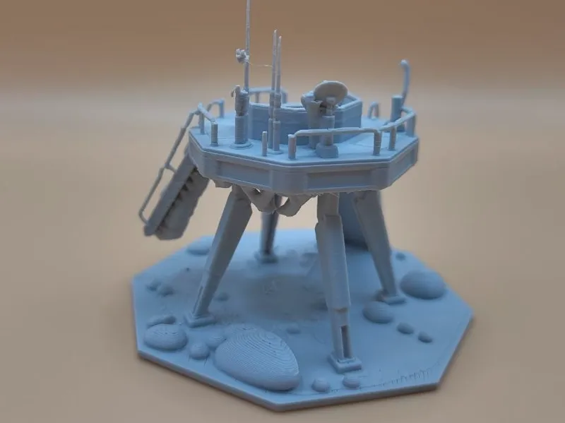 Abandoned Sci-Fi Watchtower - SW: legion  terrain