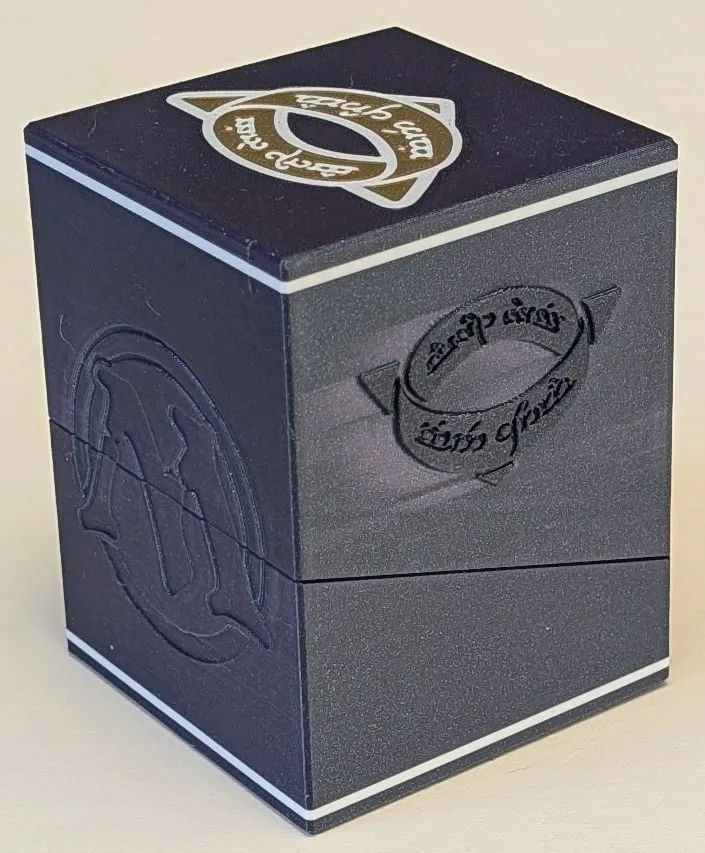 Koleksiyonluk Orta Dünya Temalı Tahta Oyun Kartı Kutusu Dekoratif Süs