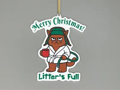 Cousin Eddie Cat Litter's Full Christmas Vacation