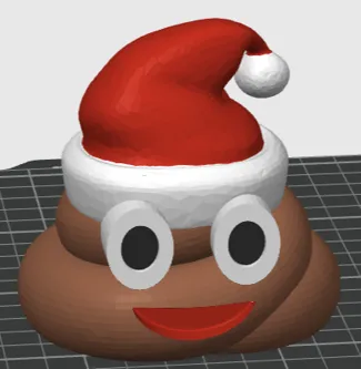Christmas Poop Emoji