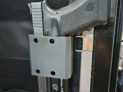 Glock 40 with Light Wall | Door Mount | Holster