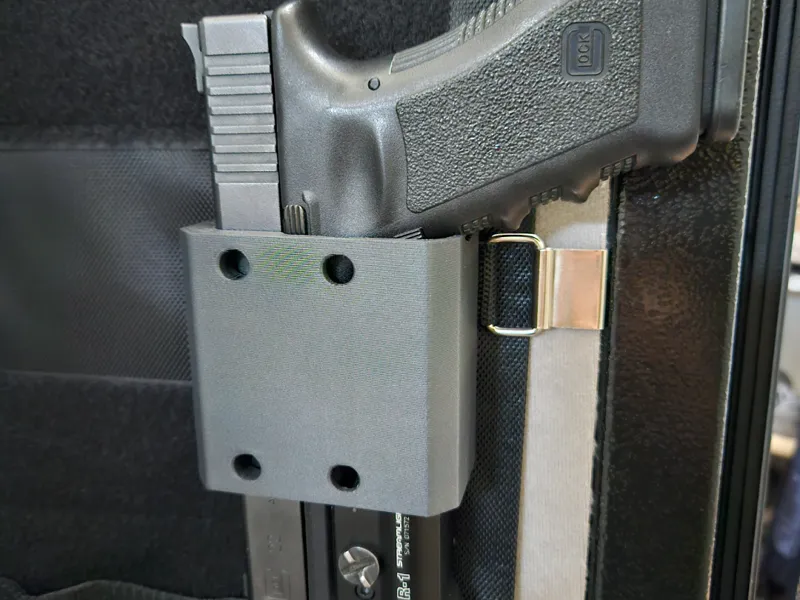Glock 40 with Light Wall | Door Mount | Holster