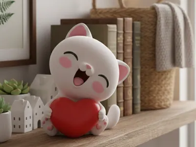 Cat Heart - San Valentin