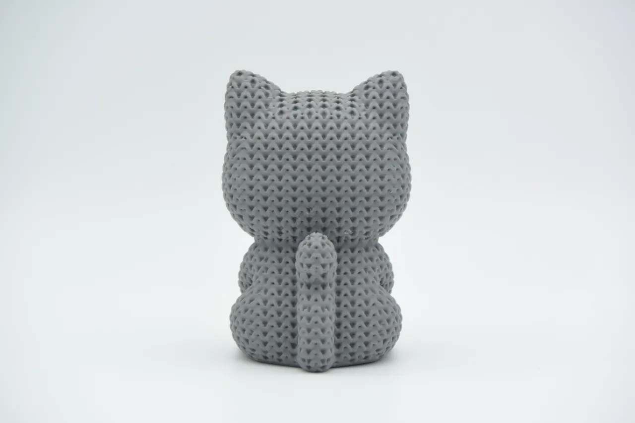 Knitted Cat With Heart - Valentine's Day view 3