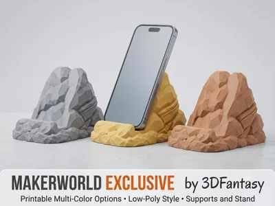 Mountain Phone Stand – MakerWorld Exclusive