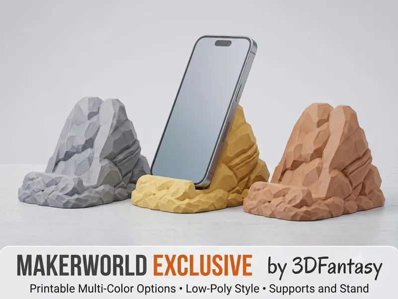 Mountain Phone Stand – MakerWorld Exclusive
