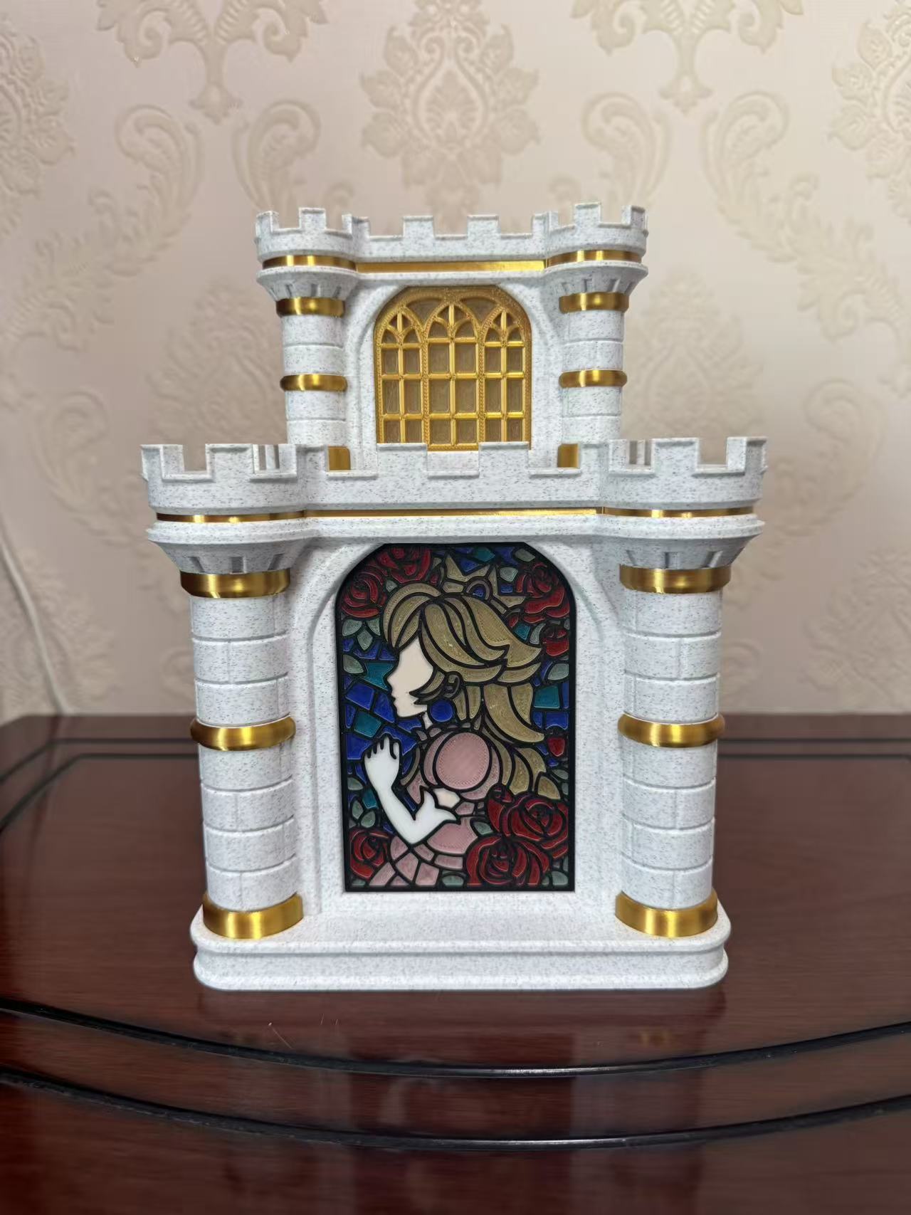 Miniatura 4 do modelo 3D 玫瑰城堡台灯