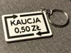 Simple keychain, only with text “KAUCJA 0,50 ZŁ”