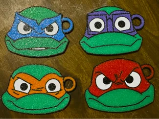 TMNT - Mutant Mayhem Keychains | Backpack Hangers