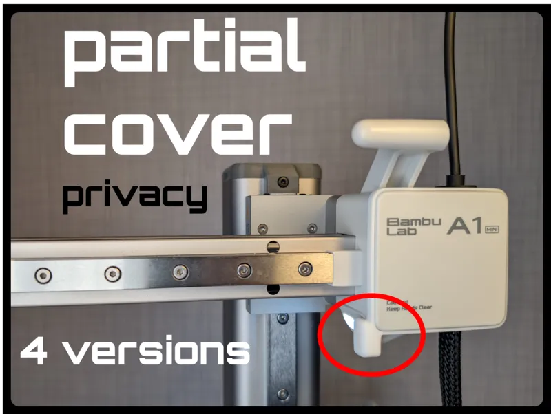 partical camera cover - 4 versions