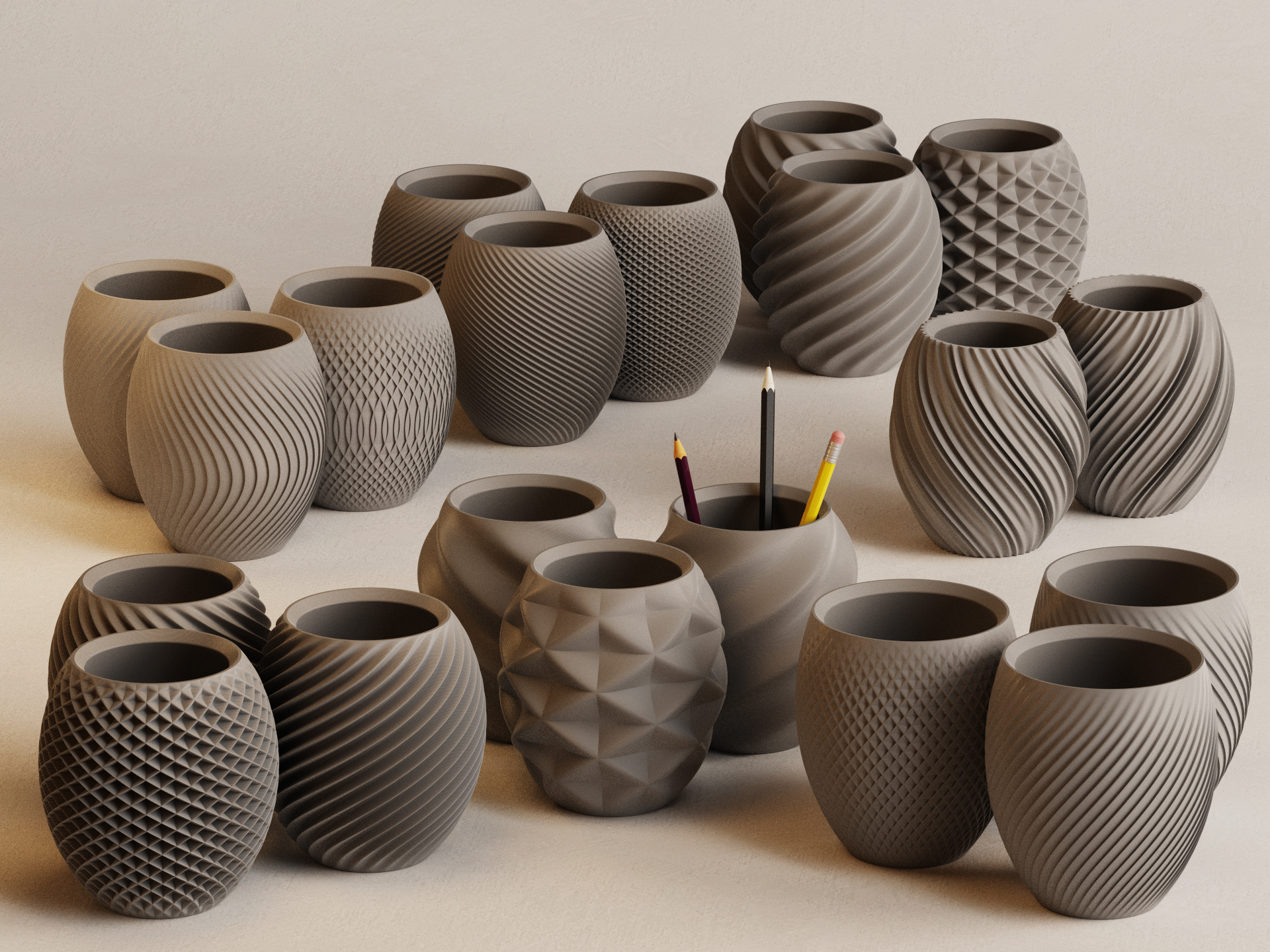Aya & Sfera – Toothbrush Holder & Desk Organizer