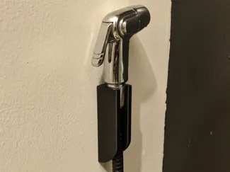 Slim Wall-Mount Bidet Sprayer Holder