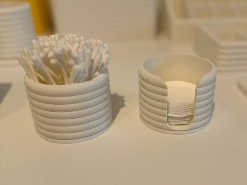 Q-Tips & Pads Holder - Bathroom set 