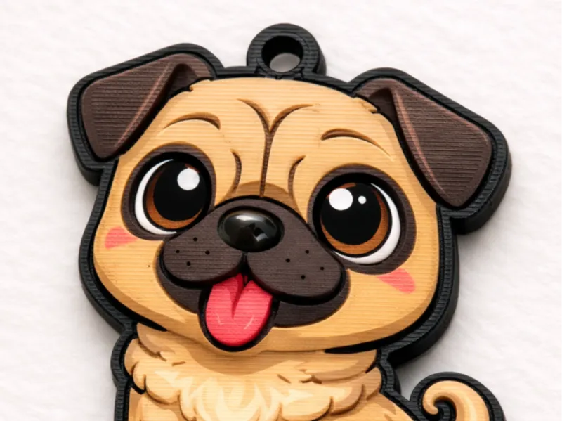 Llavero Pug