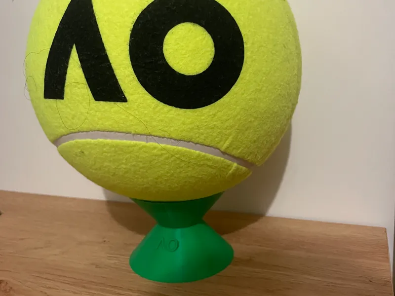 Giant AO tennis ball stand 