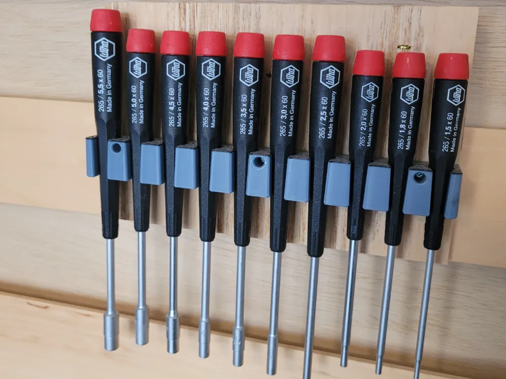 Wiha Precision Metric Nut Driver Set Holder by NotGrounded - MakerWorld