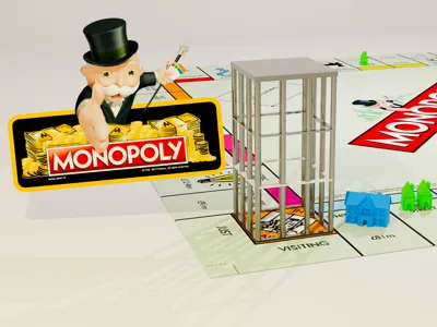 Monopoly Jail Cage - Prison Cell