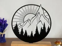 Tableau mural paysage de montagnes — photo 2