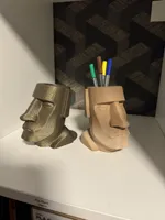 Porte-pinceaux et crayons Moaï — photo 3