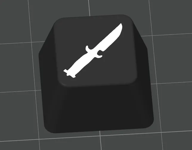 Pistol And Knife Keycaps CS2 Themed - Free 3D Print Model - MakerWorld