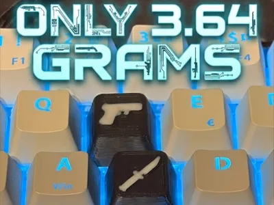 Pistol And Knife Keycaps CS2 Themed